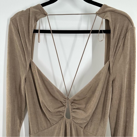 Misha Engracia Midi Dress Beige - Picture 7 of 14